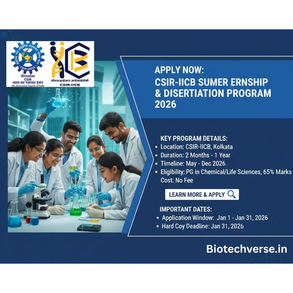 CSIR-IICB Summer Internship