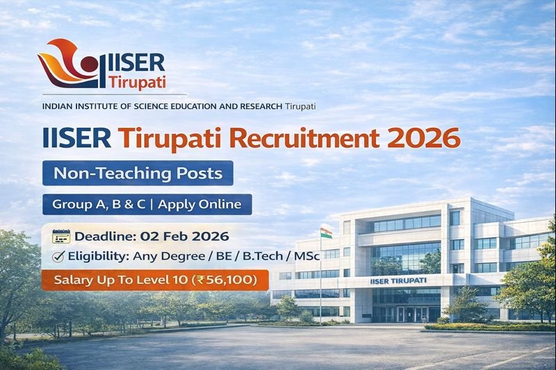 IISER Tirupati Recruitment 2026