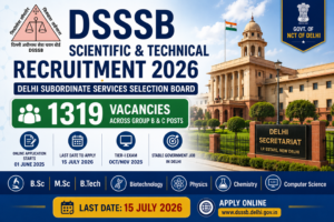 Official DSSSB Advertisement 03/2026 Vacancy Notice for 1979 Posts