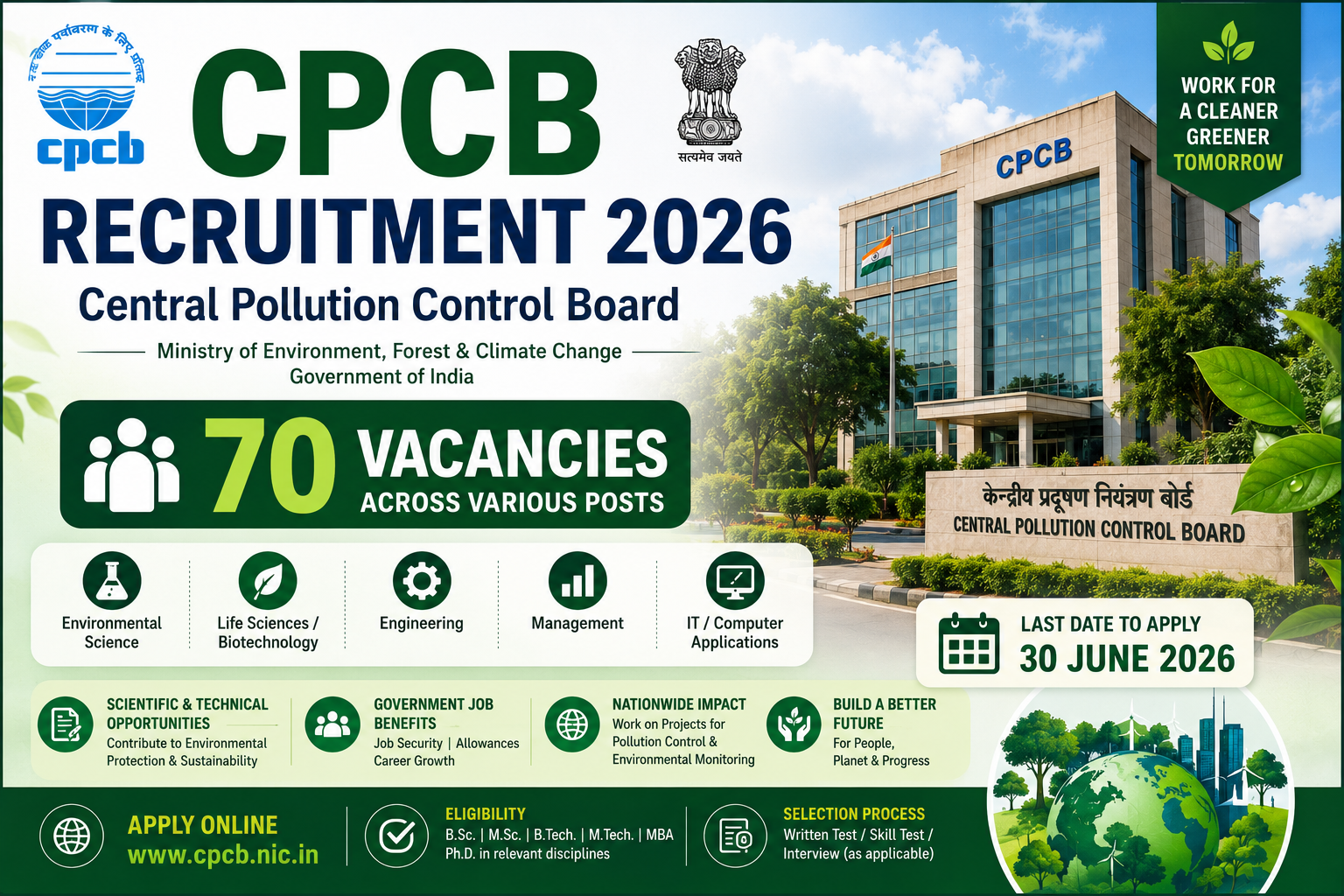 Official DPCC Rolling Advertisement 2026 for 52 Deputation Posts in Delhi