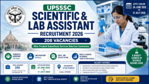 UPSSSC Scientific and Lab Assistant Recruitment 2026 Vacancy Details
